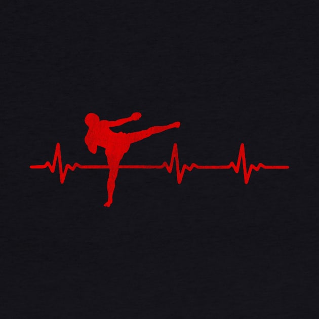 Kickboxer Heartbeat Kickboxing by funkyteesfunny